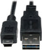 Tripp Lite Universal Reversible USB 2.0 Hi-Speed Cable, 6-in. (Reversible A to 5Pin Mini B M/M)