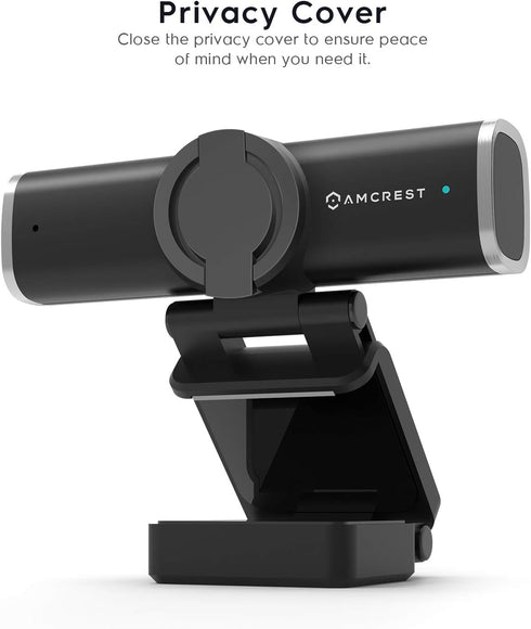 Amcrest 1080P (AWC195-B) Webcam with Microphone for Desktop, Web Cam Computer Camera, Streaming HD USB Web Camera