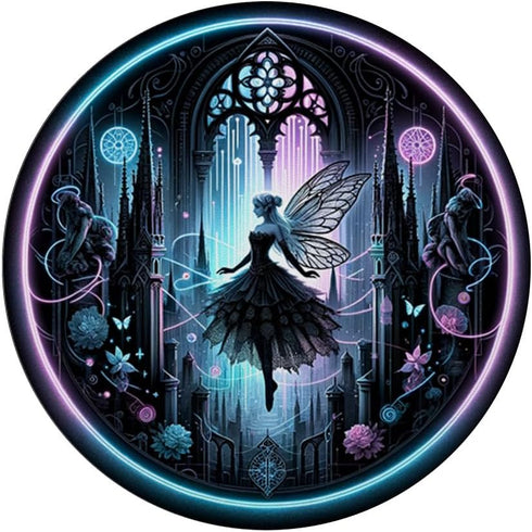 Gothic Fairy Dark Aesthetics PopSockets Standard PopGrip, Goth Culture Fairycore Occult Design