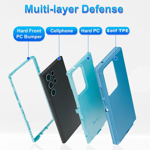 Samsung Galaxy Note 20 Ultra Case - Dropproof Shockproof Heavy Duty Protective Case for 6.9 Inch, Turquoise