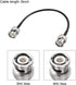 uxcell BNC Male to Male Coaxial Jumper Cable 50 ohm 6 inch RG174 for CCTV, DVR, Camera - 2pcs