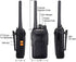 Retevis RT27 Rechargeable Walkie Talkies for Adults, 2 Way Radios for Family Hiking, Camping (2 Pack)