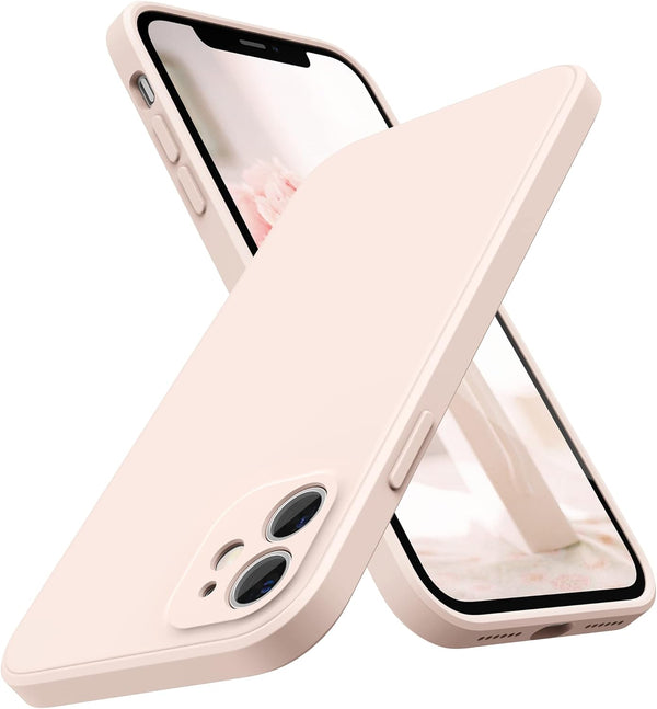 SURPHY iPhone 11 Case - Light Pink Liquid Silicone, Slim Design, Camera Protection, 6.1" for iPhone 11.