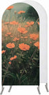 Jnbasdffb Red Spring Floral Wedding Arch Cover, Stretchy Spandex Arch Backdrop Stand Covers