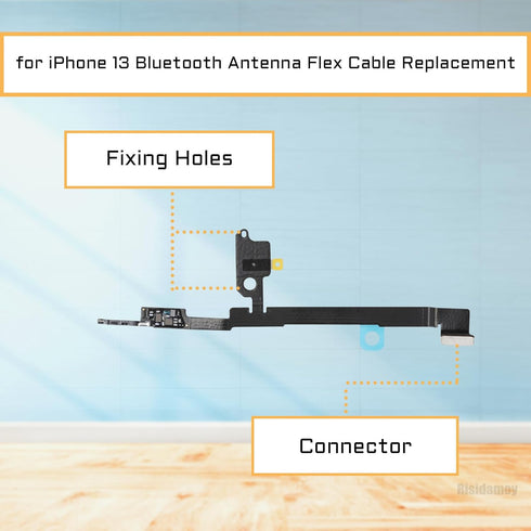for iPhone 13 Bluetooth Antenna Flex Cable Replacement for iPhone13 Signal Bluetooth Wireless Connector Cable Part with Tweezers Repair Tool Crowbar Fix Kit A2631 A2633 A2634 A2635 A2482