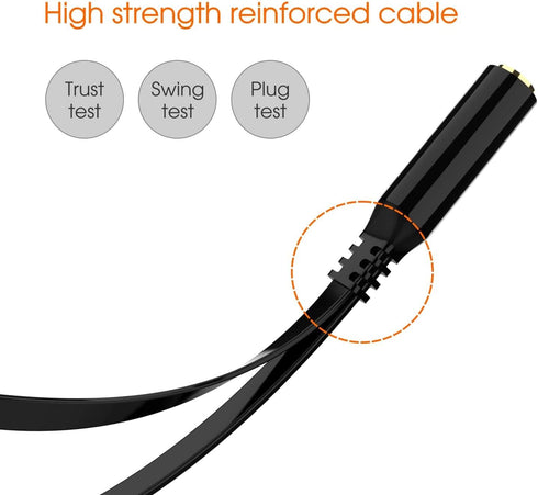 Maeline 3.5mm Headphone Splitter Adapter, 10 Pack, Dual Male Microphone Audio Stereo Jack for Gaming Speaker