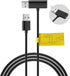 Flgocexs USB Splitter USB Power Data Adapter Y-Cable Black for Android Auto Wireless