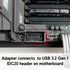 LINKUP USB-C Front Panel Adapter, Converts Motherboard 3.0/3.1 IDC20 19-Pin Header to Type-C for All USB-C Devices