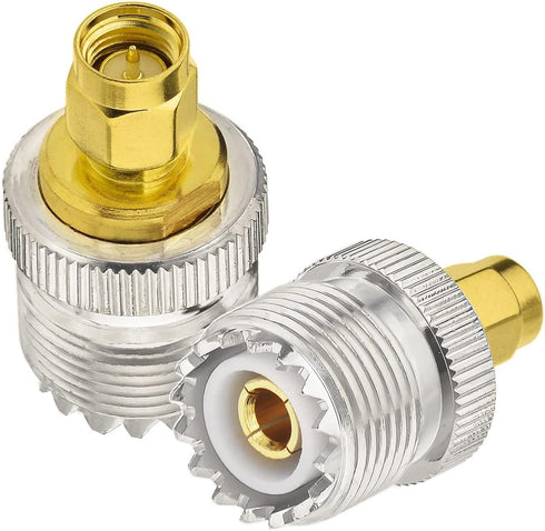 Superbat UHF to SMA Adapter, UHF Male/Female to SMA Male/Female Connector RF Coax Coaxial Adapter Kit