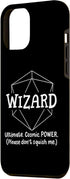 iPhone 14 Pro Max Case: Wizard Funny Character Joke for RPG Gamer