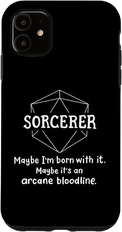iPhone 11 Sorcerer Funny Character Joke Case for Roleplaying Games RPG Gamer
