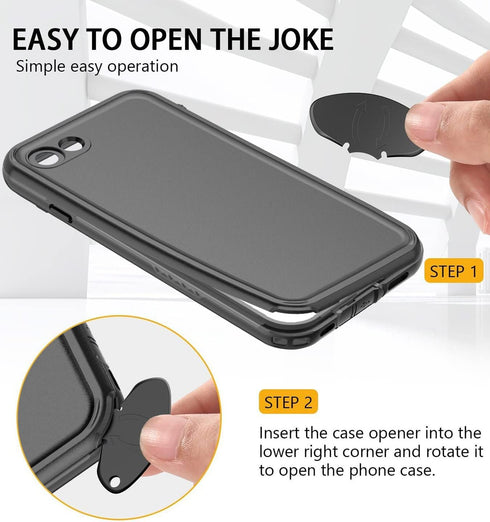 iPhone 8 7 Waterproof Case Cover with Built-in Screen Protector, Fully Sealed Shockproof Snowproof Underwater Case for