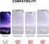 ZUSLAB Card Holder Slot Case Compatible with Apple iPhone 15 6.1 Inches 2023, Phone Wallet Case with 1 Tempered Glass Screen Protector, Rubber & PC Bumper Cover for Women Men, Black