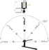 ChromLives Photo Copy Stand Pico Projector Stand with Phone Clamp Overhead Phone Mount Smartphone Compatible Tripod