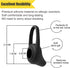 Ear Hooks Eartips Kit, 360° Rotatable Adjustable Soft Silicone Anti-Slip Sports Clamp for Newbee/Plantronics/TOORUN