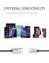 Fast Charging USB Type C Cable 5 Pack (6Ft 3A) - Tpc001 Braided C Charger for Samsung S10e, Note 9, S9, S8 Plus, A80,