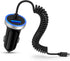 USB C Car Charger, 3.4A Fast Charging Adapter with 3ft Type C Coiled Cable for Samsung Galaxy A15 5G A14 A13 A53 A54