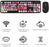 FOPETT Wireless Keyboard and Mouse Sets, Reliable 2.4 GHz Connectivity for PC, Laptop, Smart TV (Black Colorful)