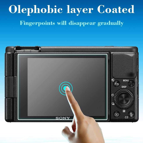 Screen Protector for Sony ZV-1 II/ZV-1, 0.3mm 9H Hardness Tempered Glass Cover, Anti-Scratch, Anti-Fingerprint