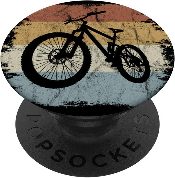 Retro Style Mountain Bike | Vintage Bicycle Biking MTB PopSockets PopGrip: Swappable Grip for Phones & Tablets