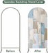 Jnbasdffb 6.6 Blue Brown Color Blocks Wedding Arch Cover,Stretchy Spandex Arch Backdrop Stand Covers FT,Abstract Oil