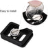 Quick Release Clamp Adapter - Mini Portable Aluminium Alloy Quick Release Plate for TY-C10 T005 / T-025 Ball Head
