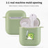 MAYCARI Cute Frog Case for AirPods 2&1 with Keychain, Green Animals Design Protective Soft TPU Cover