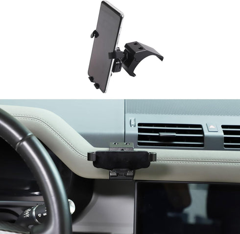 PIUGILH Car Phone Holder for Land Rover Defender 90 110 130 2020-2023, Center Console Dash Board Mount Holder