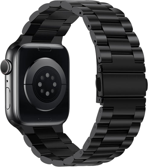 Tasikar Band Compatible with Apple Watch Band 42mm (Series 10), Premium Stainless Steel Metal Replacement Strap, Black