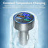5 Port Car Charger Cigarette Lighter USB Charger, LED Voltage Monitor (4USB+PD) Adapter Compatible with