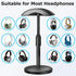 Universal Headphone Stand, Clear - Desk Hanger Holder Organizer for Gaming Headset, Premium Craftsmanship