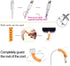 VIWIEU 36 2 PCS Cable Protectors for iPhone iPad Charger End Cord Savers with Desk Cable Clips, Spiral USB Wire