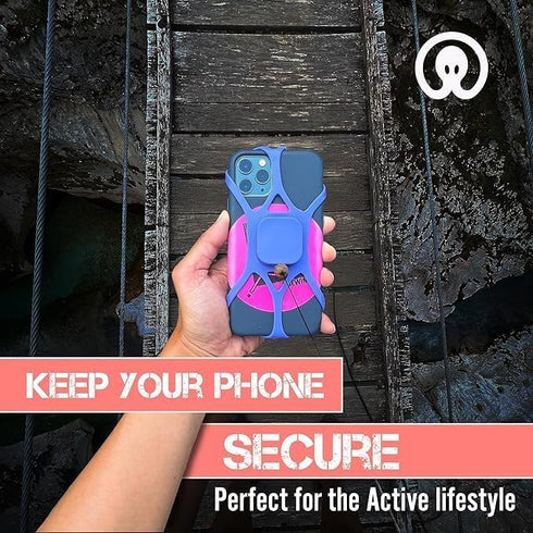 Pulpo Anti-Drop Smartphone Leash, Safety Phone Harness with Retractable Fiber Cord Clip