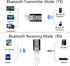 USB BT 5.0 Adapter 4-in-1 Wireless Stereo Audio Transmitter Receiver Adapter with 3.5mm AUX for Car Aux PC TV Speaker Home Audio System