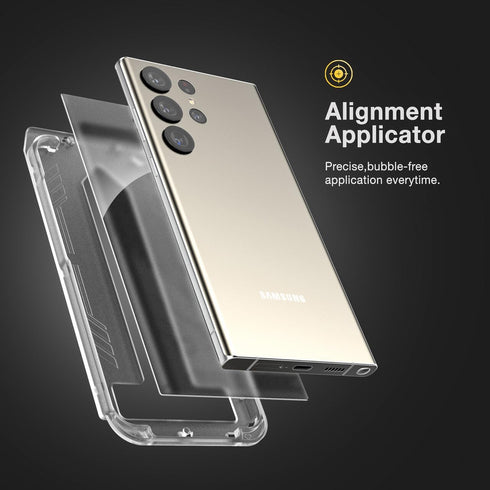 magglass Matte Screen Protector for Samsung Galaxy S24 Ultra, Anti Glare Tempered Glass Guard with Easy Applicator