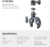 SMALLRIG Camera Mount Clamp, Gopro Motorcycle and Bike Handlebar Mount Kit, Max Load 3.5KG for DSLR and Action Cameras