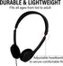 Maeline Bulk Classroom Student Headphones On Ear Stereo Headphones for Kids Online Learning, Library, School - 1 Pack -