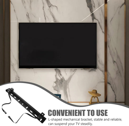HOMOCONO 32-65 Inch No Drill Tv Wall Mount Bracket Studless Drywall Mount with Foam Padding, Renter Friendly Tv Stand