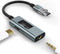 Xumee USB C to 3.5mm Audio Adapter and Charger, 2 in 1 USB-C to Headphone Jack Dongle for iPhone 16/15 Pro Max