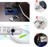 White Cable Organizer Cord Wire Cover Hider Sleeve Management, 2 PCS, VIWIEU Clutter Free Tube with Cable Tie Clips