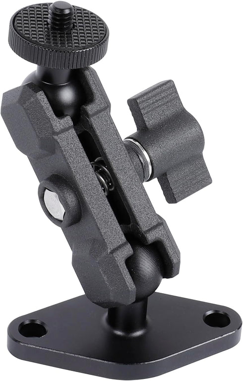 Leenconghui Aluminum 1/4"-20 Mount with Drill Plate Base for Monitors, CCTV Cameras, Camcorders,