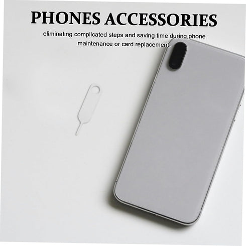 500pcs Mikikit Durable Stainless Steel Sim Card Ejector Tool Easy to Use Pin for Quick Sim Removal Smooth Finish