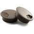 2pcs 2inch Desk Wire Cord Cable Grommets, Plastic Cover for Office PC Desk Cable Organizer (Dark Brown)