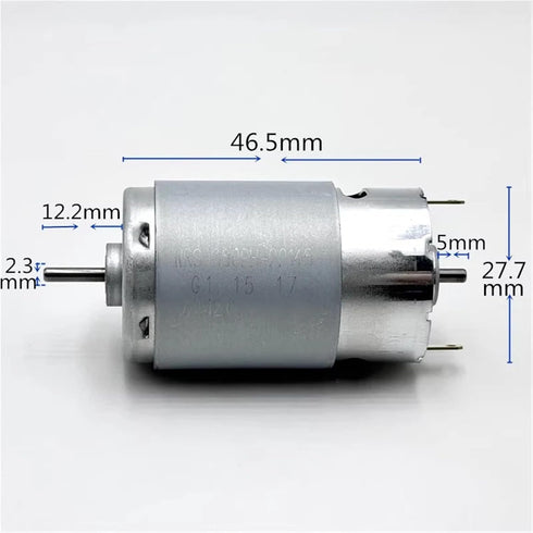 ILQMEHV 1pc RS-390PH-22145 390 2.3mm 12V 14.4V 18V 24V 10300RPM 28mm Micro Motor Dual Shaft Mini Electric Motor DIY Toy