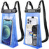 Large Capacity Waterproof Phone Pouch for iPhone 15 14 13 12 11 Pro Max X XR 8 Plus Samsung Up to 6.9'', IPX8 Dry Bag