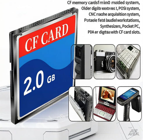 Mrekar 2GB N64 CF Card - High-Performance CF Memory Card for Digital Devices, Cameras, and Consoles