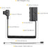 ZALUNERO NP-F970 Dummy NP-F550/770/570 D-Tap to Battery Coiled Power Cable Compatible with Sony Power Panel Light