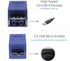 2 Pieces USB 3.0 Female to Micro B Male Adapter, USB A Female to Male Micro B Plug Changer Coupler Connector for