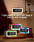 Alarm Clock with Wireless Charging, Bluetooth Speaker, White/Brown Noise Sound Machine Night Light, Wooden Digital