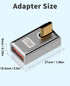 Duttek 120W USB A to USB C Adapter, Right Angle USB C 3.1 Female to Male Converter, Fast Charging Compatible with